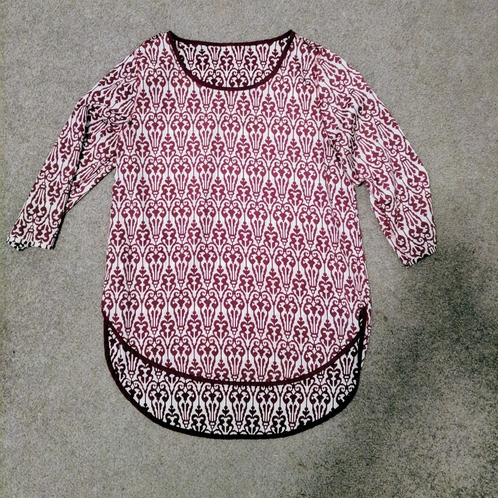 Burgundy blouse